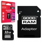 Speicherkarte micro SD GOODRAM microSDHC 32GB Class 10 UHS1 + SD Adapter Art.Nr.22007