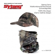 Sytong-Multifunktion-Schlauchschal-Atmungsaktiv für die Jagd und Outdoor Aktivitäten (Farbe Camouflage Eichenlaub Art.Nr.2024102)