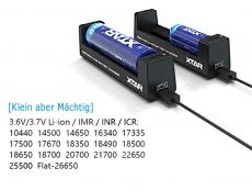 Ladegerät XTAR MC1S - zum laden für Li-Ion Akku - 1 AKKU  Art.Nr. 25001