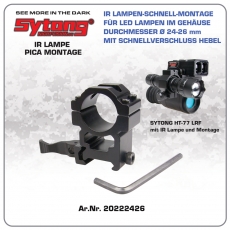 IR LAMPE SYTONG FOCUS-fokussierbar mit IR 850nm Leistung 9000nW inkl.18650 Akku 2900mAh Art.Nr.2022850