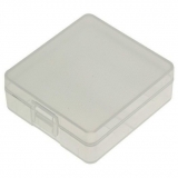 Akkubox-Universal transparent für Aufbewahrung von 4x18650 Akku-Zellen Art.Nr.25010